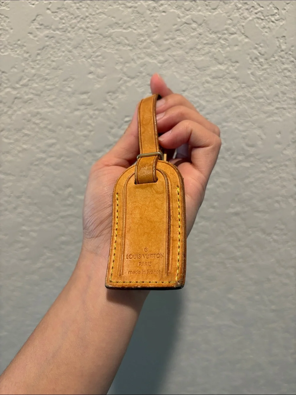 Sold Louis Vuitton Luggage Tag Leather Mini